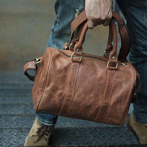 small leather bag for men